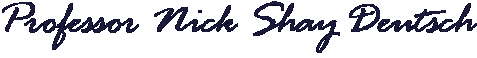 Professor Nick Shay Deutsch